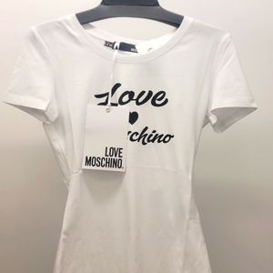 💯Authentic Moschino White Tshirt Size 4